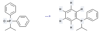 Phosphine,(1-methylethyl)diphenyl- can be prepared by isopropyl-diphenyl-phosphine oxide by heating